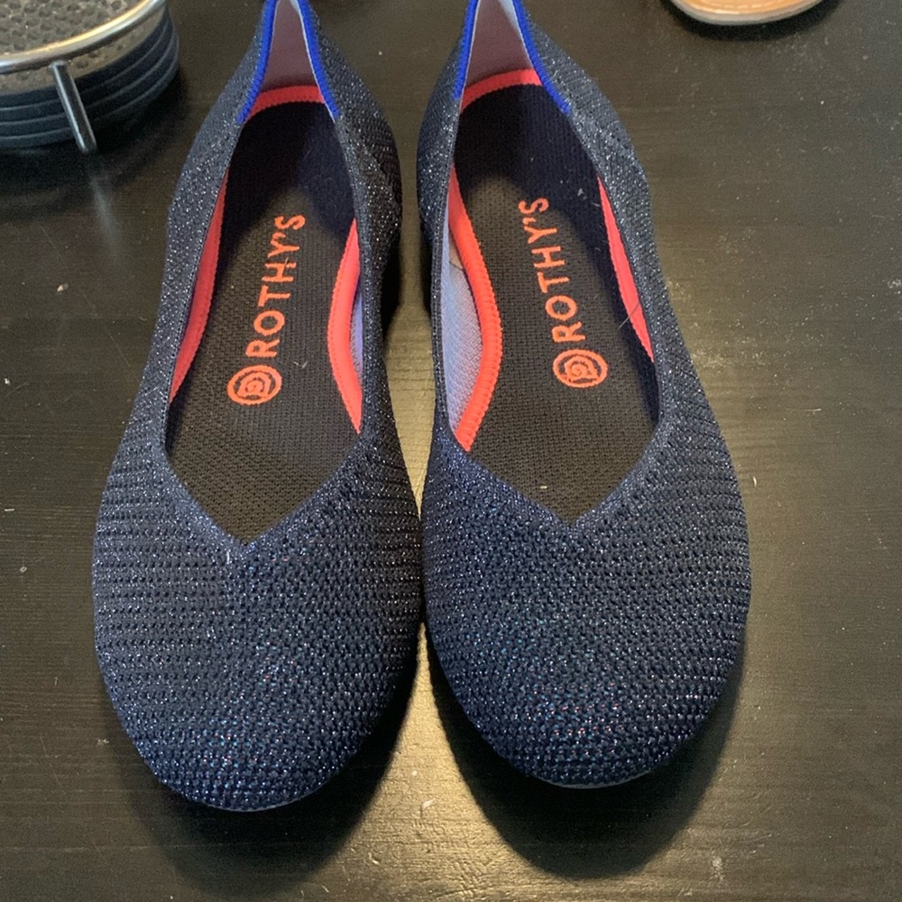 LT sparkle Rothy flats